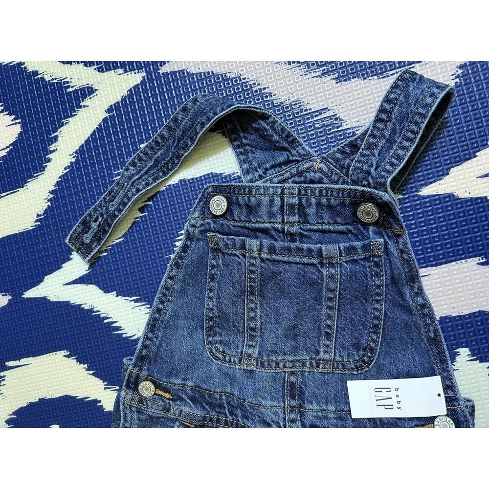 100% Cotton! 🌎 Baby Gap Denim Overalls Sz. 3yrs. by Loving Kindness Everyday - Picture 8 of 13